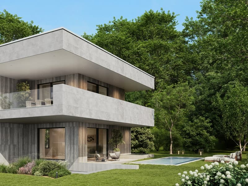 Hochufer, Cologny | 3 individuelle Villen mit Seeblick (4)