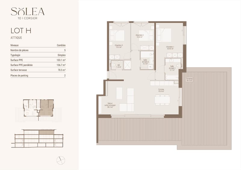 5 pièces en attique avec terrasse de 78 m² (2)