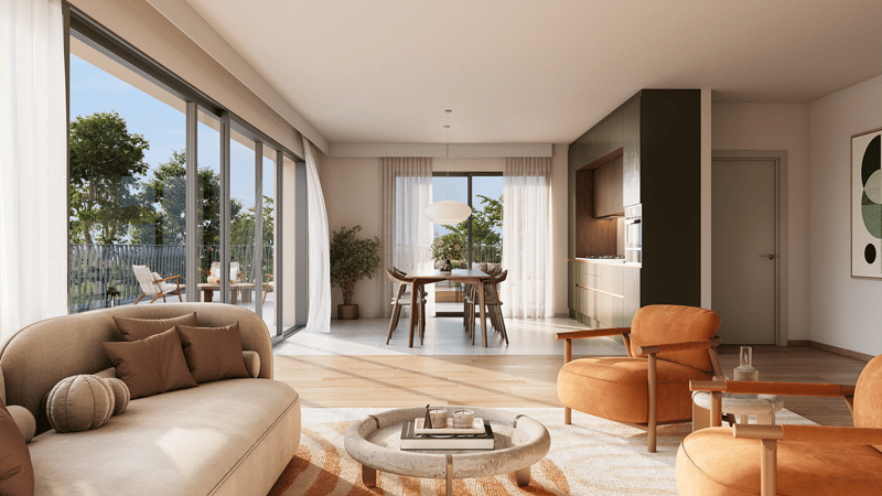 Appartement 5 pièces avec belle terrasse dans un écrin de verdure (2)
