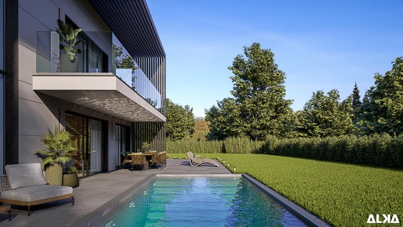 Malagnou166 | 4 villas contemporaine à Conches (9)