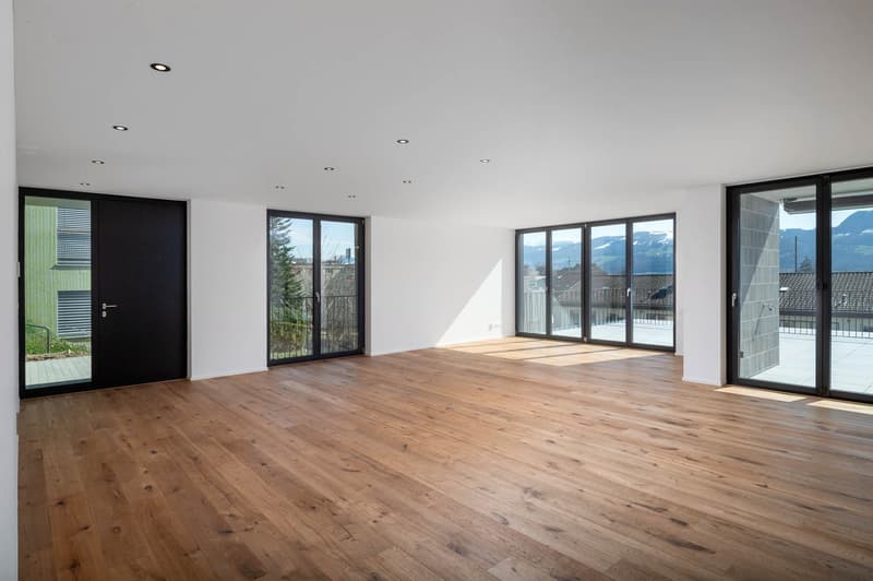 Appartement de terrasse exclusif et de haute qualité de 4,5 pièces - Votre domicile de rêve avec vue partielle sur le lac à Uerikon (6)