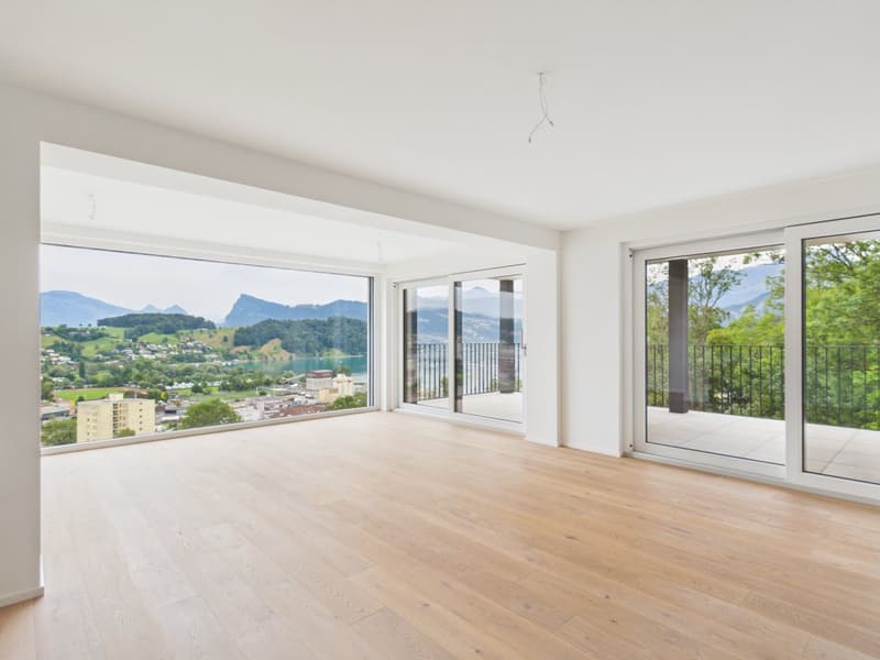 Appartement en propriété de 4,5 pièces avec vue sur le lac, la ville et les montagnes ! (2)