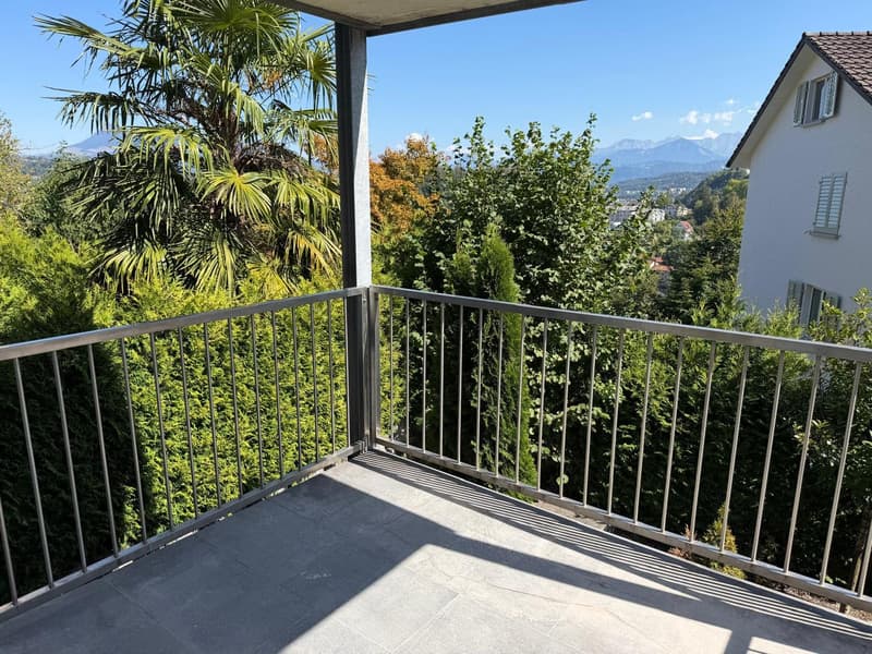 Charmante 4-Zimmer-Dachwohnung mit Aussicht in Luzern-Reussbühl (1)