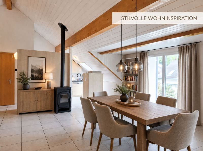 Dachwohnung mit Weitsicht und gemütlichem Charakter (1)