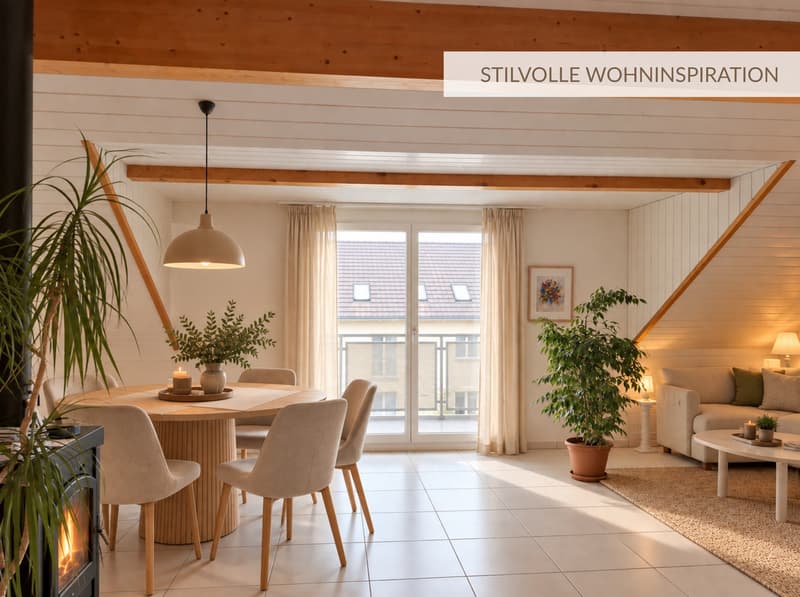 Ein Zuhause mit Charakter - 4½-Zimmer-Dachwohnung (1)