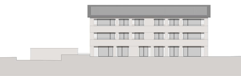 Ansicht Westfassade (von der Wigger)