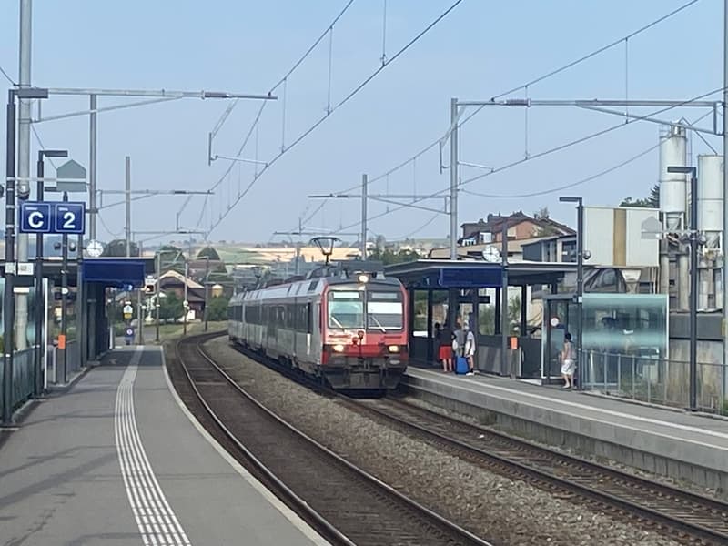 Bahnhof Wauwil in unmittelbarer Nähe