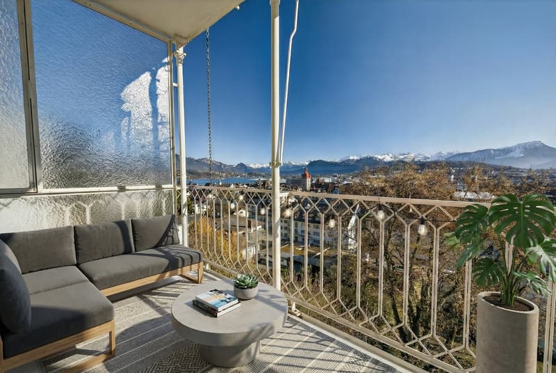 Living above the roofs of Lucerne: Spacious 7-room old town apartment (2)