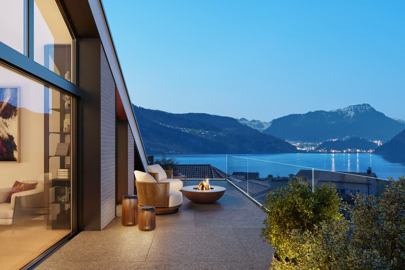 Panoramavilla in Kastanienbaum: Exklusiver Ausbau, Seeblick, Pool & Pr (5)