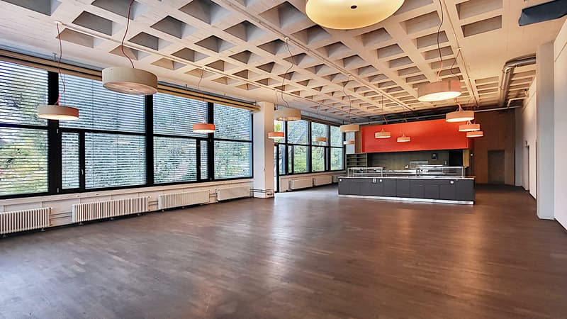 Superbe espace au rez-de-chaussée avec livraison et hauts plafonds ! (2)