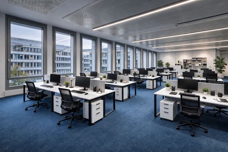 220 m² Open Space con 3 uffici individuali! (2)