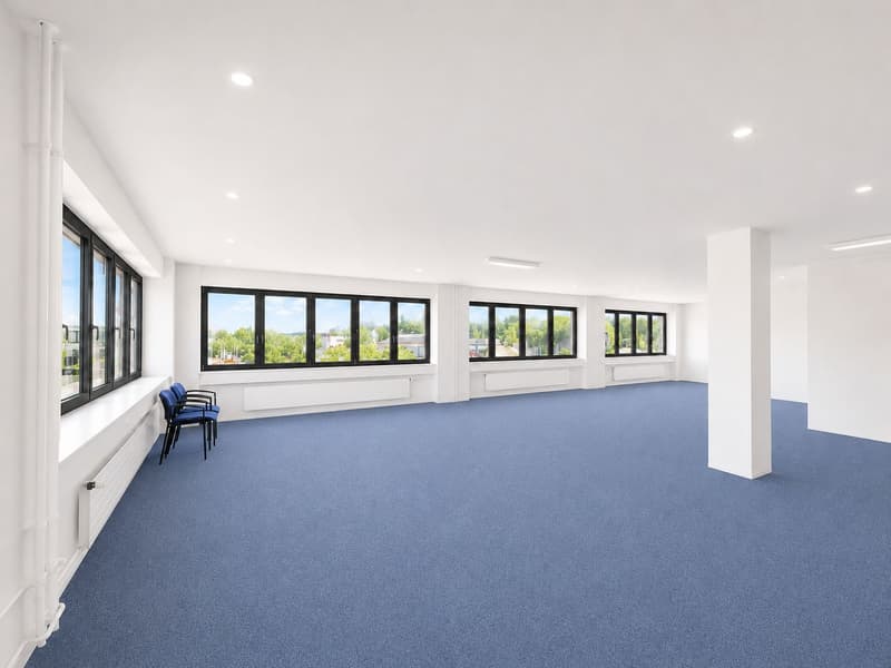 Entire building section and approx. 1'500 m² outdoor space available! (7)