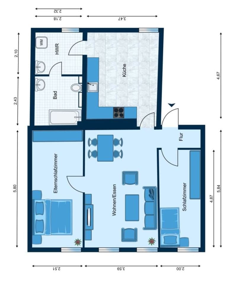 Heimelige Wohnung auf dem Lande (15)
