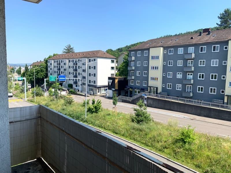 Balkon Aussicht links