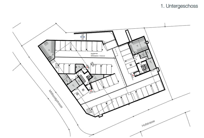 Tiefgaragenplätze Haus 2 + 2a