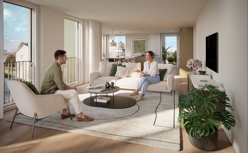 Neubau "Buchengarten" - Exklusive Attikawohnung mit 115 m² Terrassen (4)