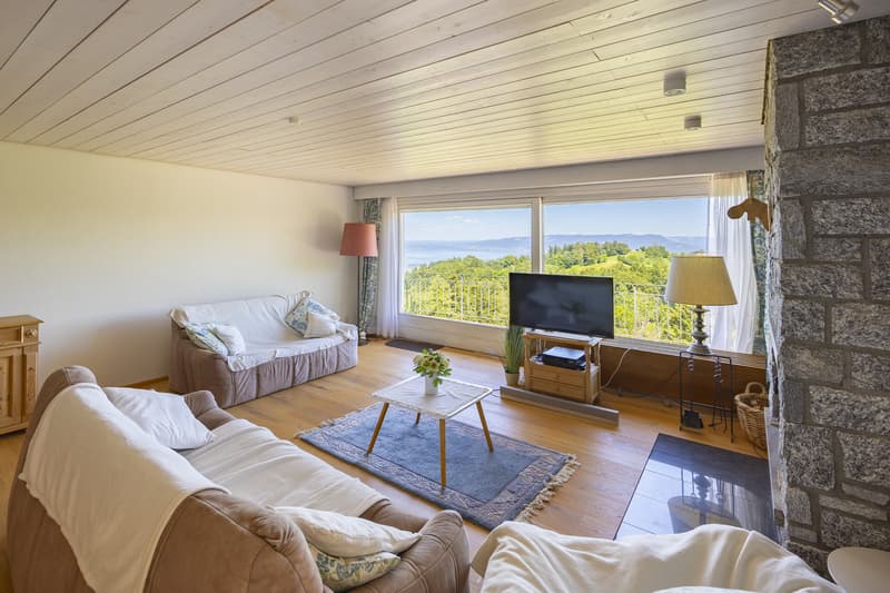 Wohnzimmer mit Seesicht