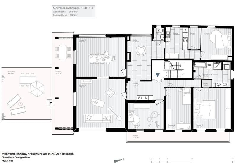 Einmalige Gelegenheit - 6-Zimmer-Wohnung an zentralster Lage (12)