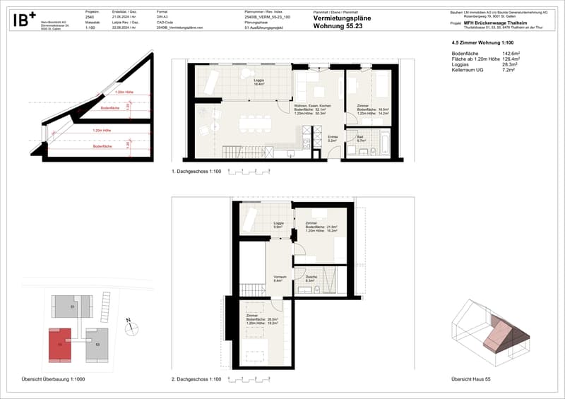 Attraktive 4.5-Zimmer-Dachgeschosswohnung mit zwei Loggien (13)