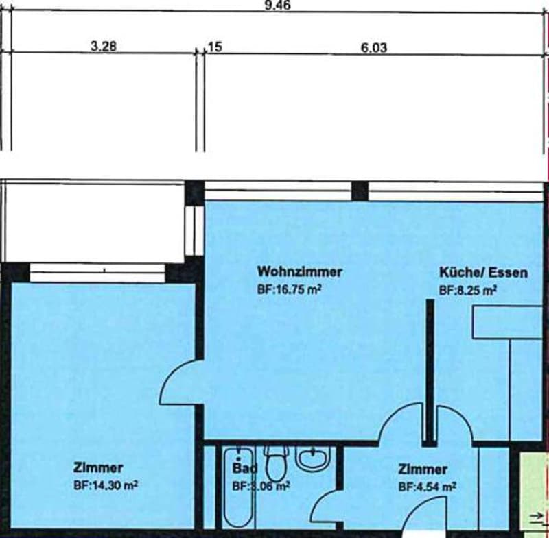 2.5 Zimmerwohnung in St. Gallen (8)