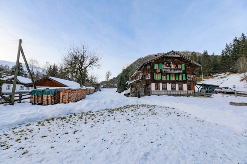 Casa a 2 famiglie con laboratorio e parcelle di terreno edificabile (6)