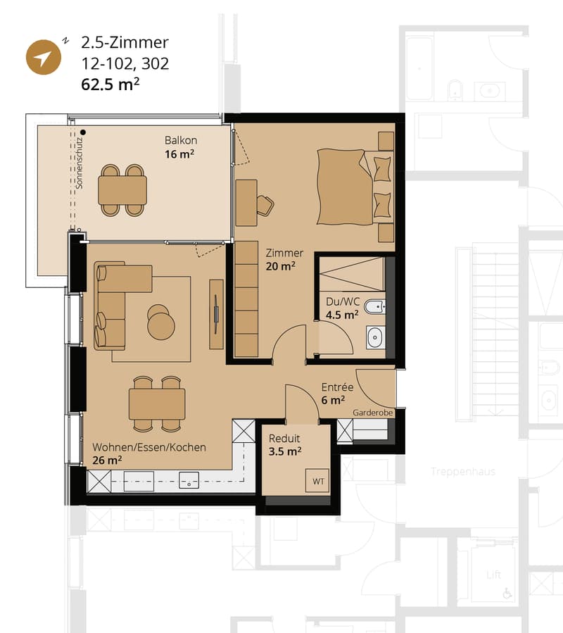 Un foyer pour grandir - dernier appartement neuf 2.5 pièces à Suhr (11)