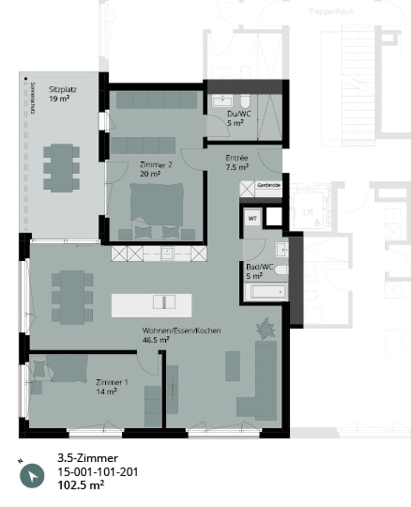 Ihr zukünftiger Wohn(t)raum - 3.5-Zimmerwohnung mit weitläufigem Garten (11)