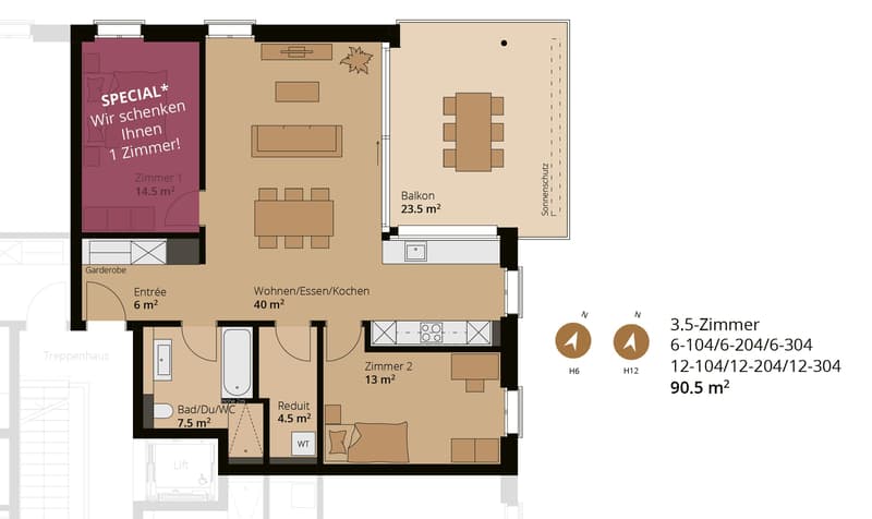 SPECIAL - 1 Zimmer geschenkt - Top moderne Neubauwohnung in der sandgass.ch (13)