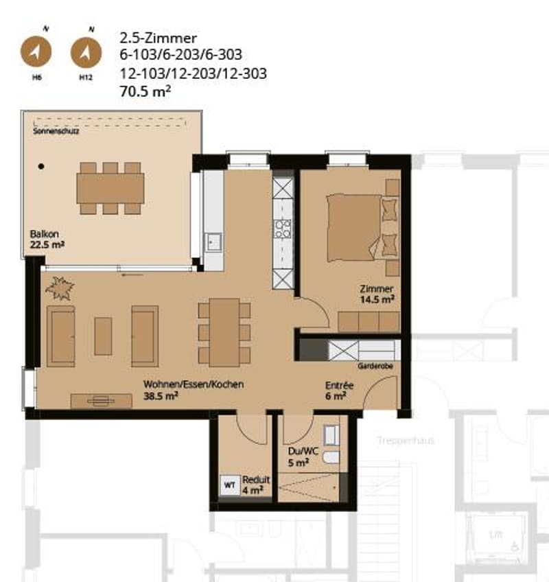 2.5 Zimmerwohnung in Reinach AG (13)