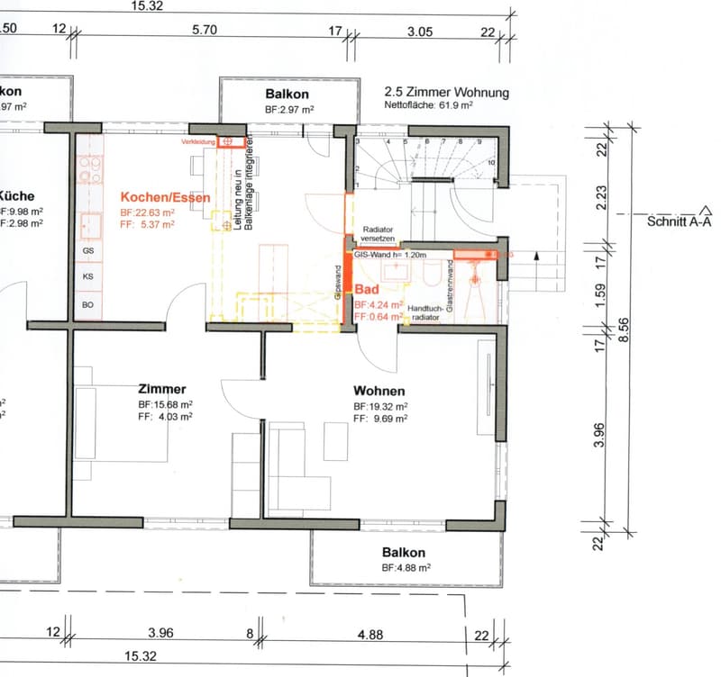 Renovierte 3.5 Zimmer Wohnung mit Aussicht in Murgenthal (5)