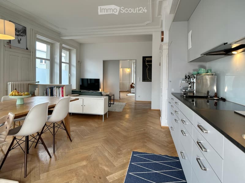 Befristet, möbliert: Grosszügige 4.5-Zimmer-Altbauwohnung (3)
