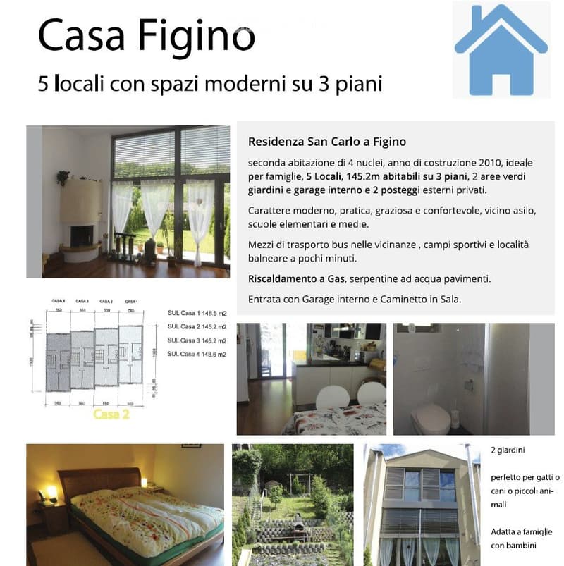 Maison à Figino - 5 pièces avec jardin et places de parking (4)