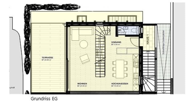 Nouvelle maison mitoyenne unifamiliale avec concept de pièces individuel (3)