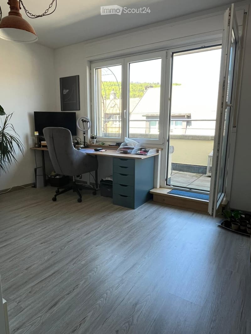 Top gelegene, helle 3-Zi.-Wohnung mit Balkon und Terrasse (2)