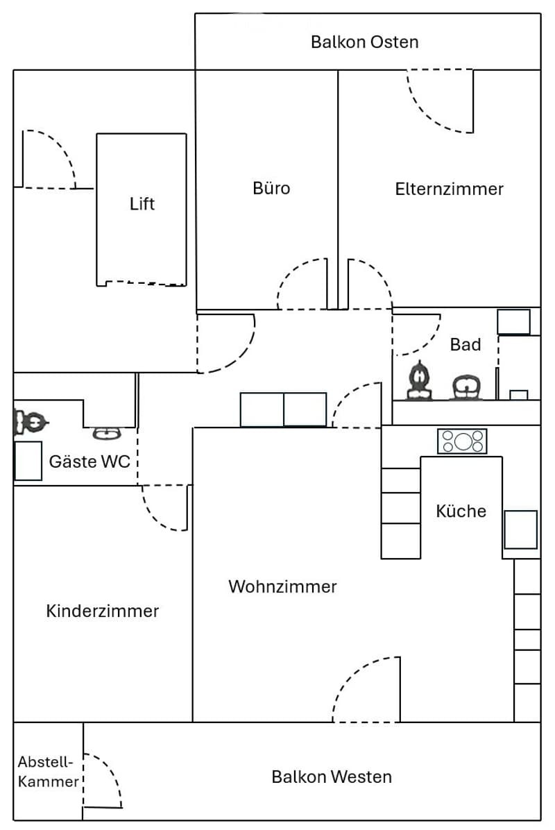 Barrierefreie 4½-Zimmer-Wohnung. Verkauf oder Tausch möglich (8)