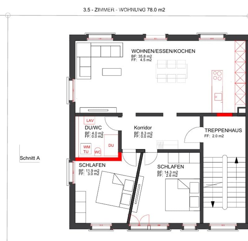 Appartamento di 3.5 locali ad Arbon - appena ristrutturato e vicino al lago (3)