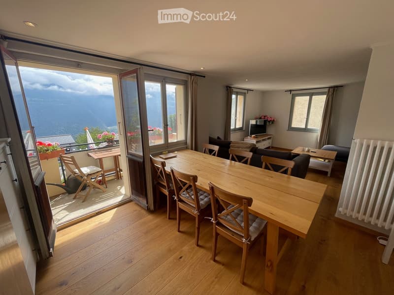 Sonnige Wohnung mit weitem Blick in Ausserberg, Wallis (2)