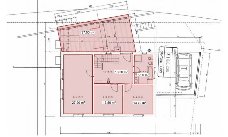 Casa tre piani con stile scandinavo e criteri di bioedilizia (3)