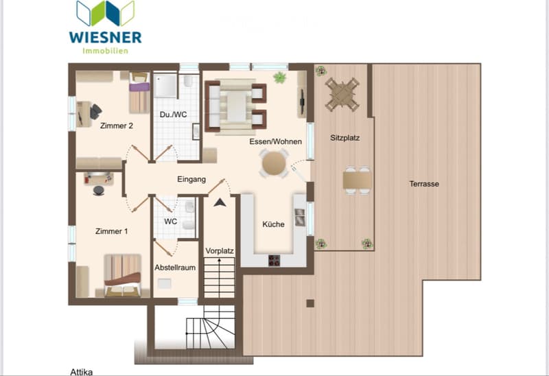 Appartement en attique 3.5 pièces - Sous-locataire recherché (5)