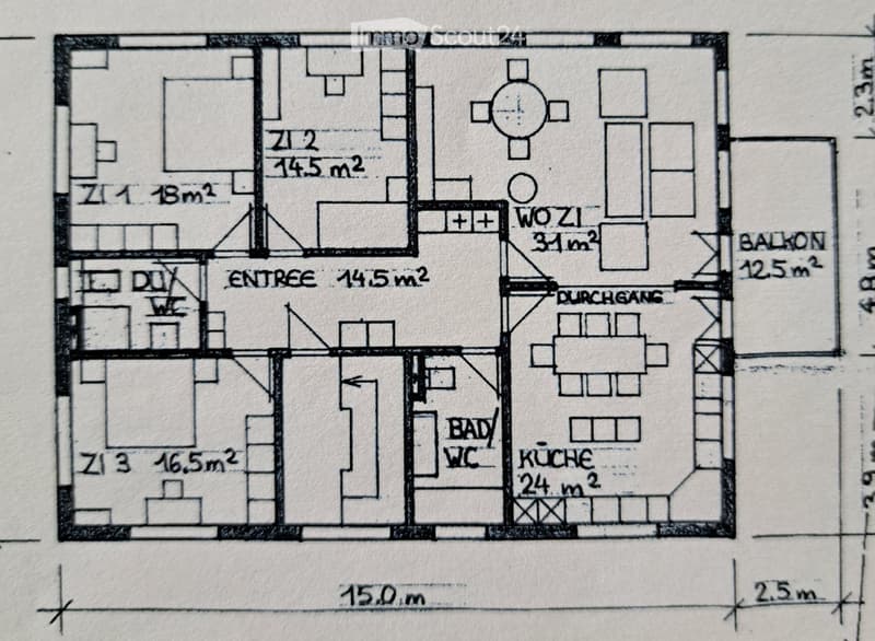 Grosszügige 4.5-Zimmerwohnung (5)