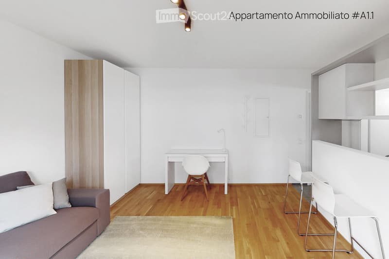 1,5 Zimmer möbliert in Lugano, frei ab 1. September (2)