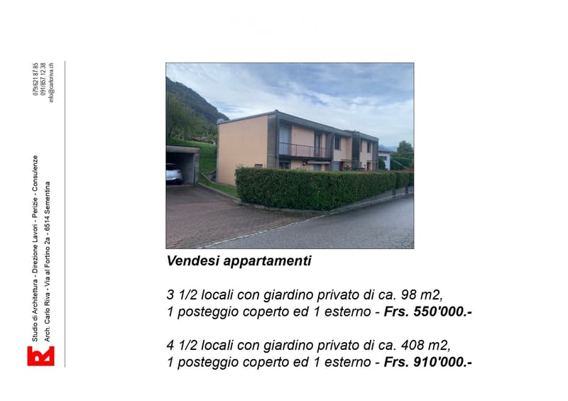 Apartment 4 1/2 rooms for sale in Arbedo - 3 1/2 SOLD (1)