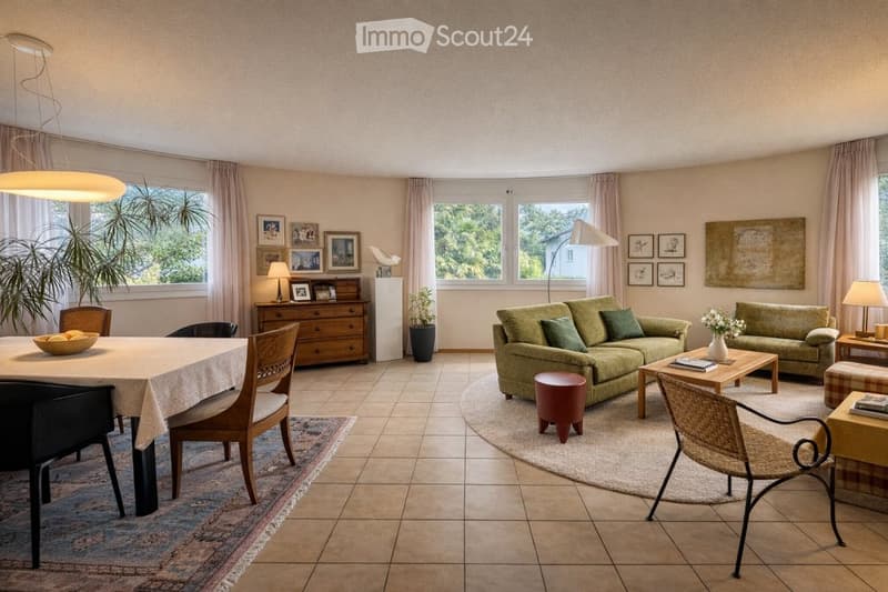Penthouse with 4.5 rooms, terrace and condominium pool (2)