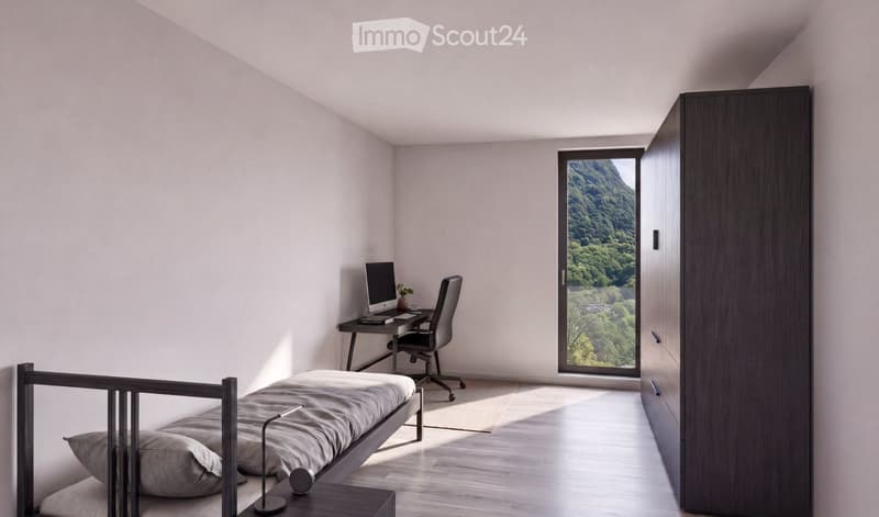 Helles 3.5-Zimmer-Wohnung in Arogno mit Blick ins Tal, erster Stock (2)