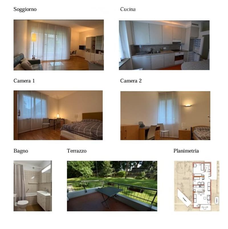Appartement meublé 3.5 pièces à louer à Lugano Besso (1)