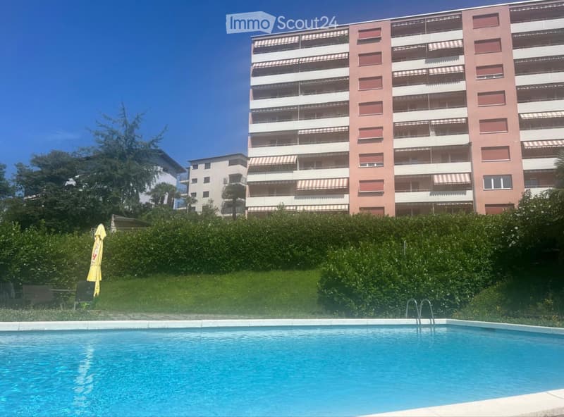 Miete 2 Zimmer mit Schwimmbad in Vacallo (1)
