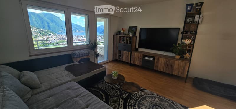 Splendido 3.5 locali a Porza con giardino privato,vista lago (5)