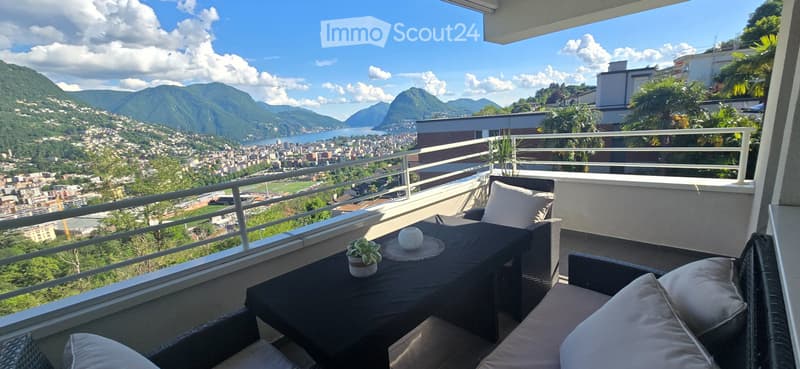 Splendido 3.5 locali a Porza con giardino privato,vista lago (1)
