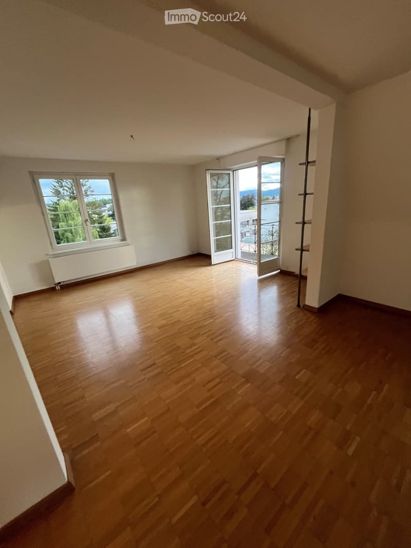Ruhige 4.5-Zimmer Dachwohnung 2 Balkone & Garten Bergblick (5)
