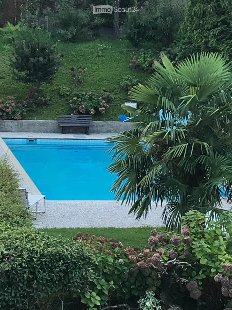 Bellissimo app. 1.5 locali a Breganzona con piscina. (4)